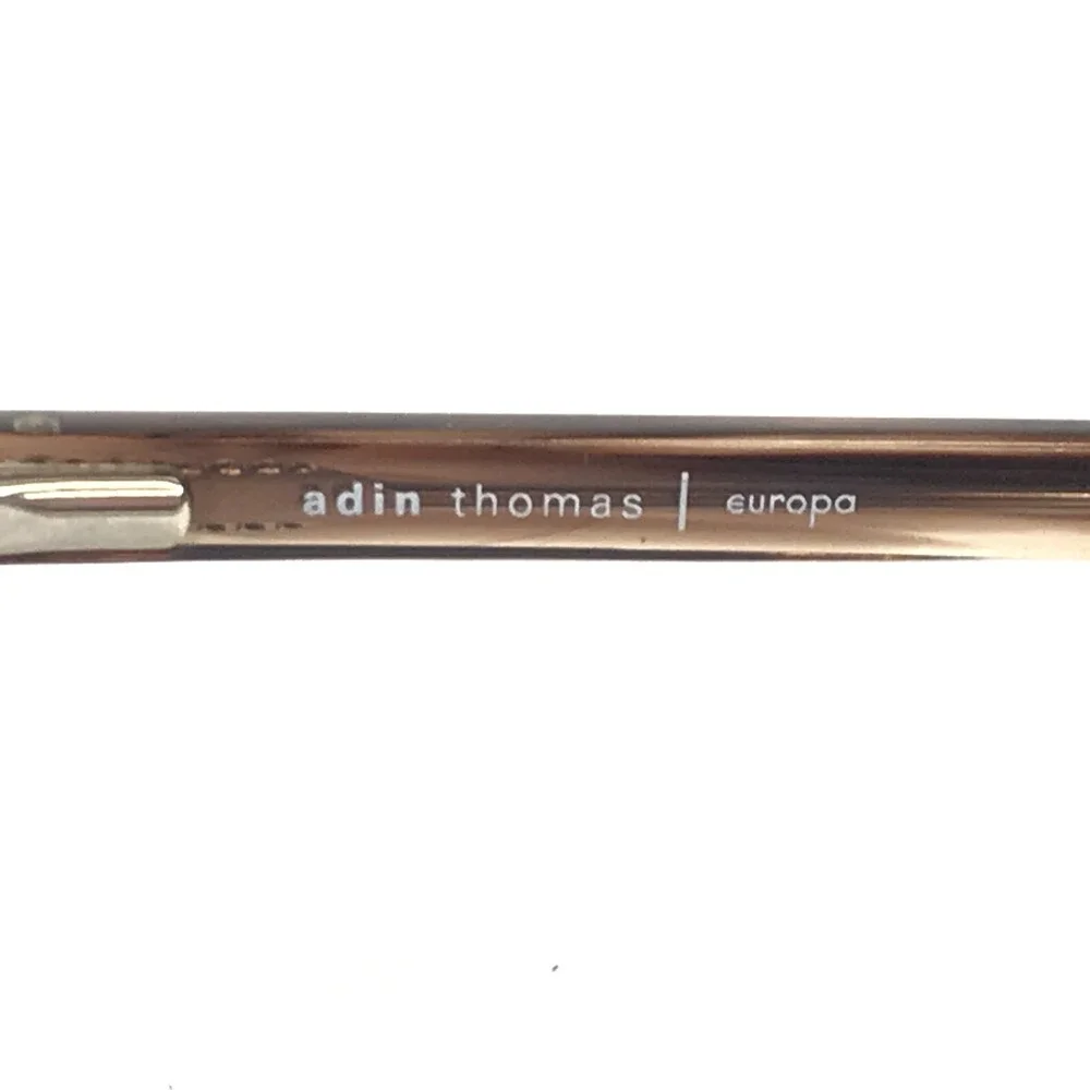 Adin Thomas Eyeglasses Frames AT-560 C2 Coffee Demi Striped Full Rim 52-18-140